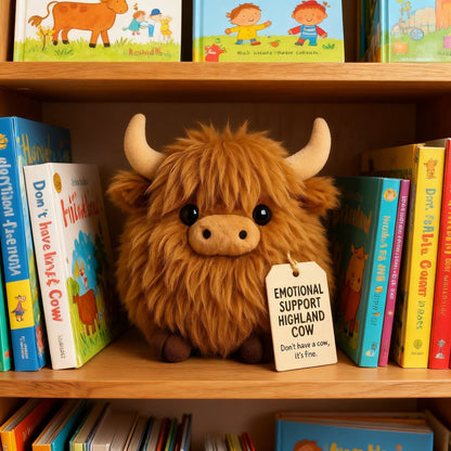🎅Prévente de Noël 50 % DE RÉDUCTION🎁Peluche vache des Highlands pour soutien émotionnel🎉