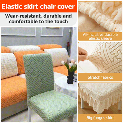 ⏳Offre à durée limitée : 50 % de réduction💥Housse de chaise nouveau style avec coussin jacquard
