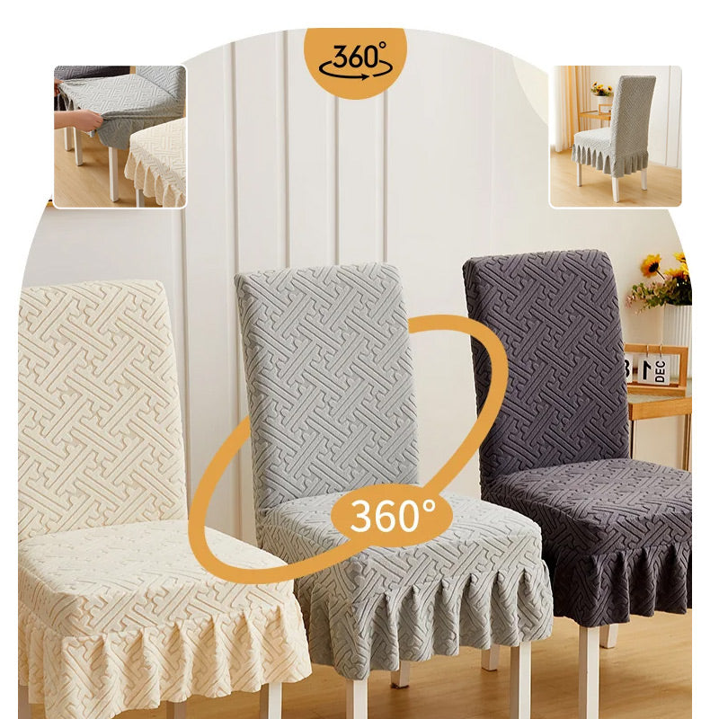 ⏳Offre à durée limitée : 50 % de réduction💥Housse de chaise nouveau style avec coussin jacquard