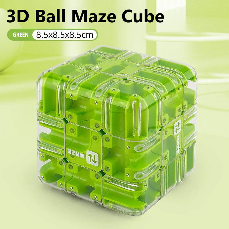 🔥 50% DE RÉDUCTION ! ✨ Cube Labyrinthe 3D à Bille - Double Jeu Éducatif, Développe la Logique Spatiale, Matériau ABS Sécuritaire 🧩⚙️