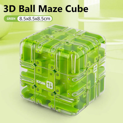🔥 50% DE RÉDUCTION ! ✨ Cube Labyrinthe 3D à Bille - Double Jeu Éducatif, Développe la Logique Spatiale, Matériau ABS Sécuritaire 🧩⚙️