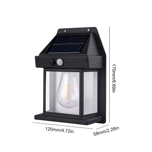 🔥VENTE LIMITÉE 50 % DE RÉDUCTION🔥Applique murale solaire à détecteur de mouvement en tungstène