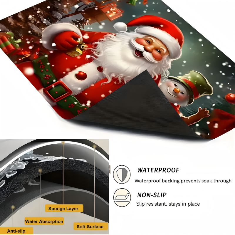 🔥 50% DE RÉDUCTION ! ✨ Protège-Plaque de Cuisson Noël - Antidérapant, Facile à Nettoyer, Décoration Festive 🎄🔥