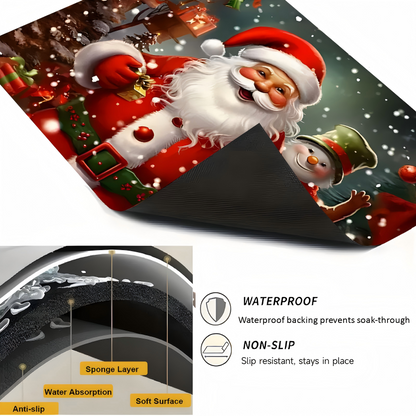 🔥 50% DE RÉDUCTION ! ✨ Protège-Plaque de Cuisson Noël - Antidérapant, Facile à Nettoyer, Décoration Festive 🎄🔥