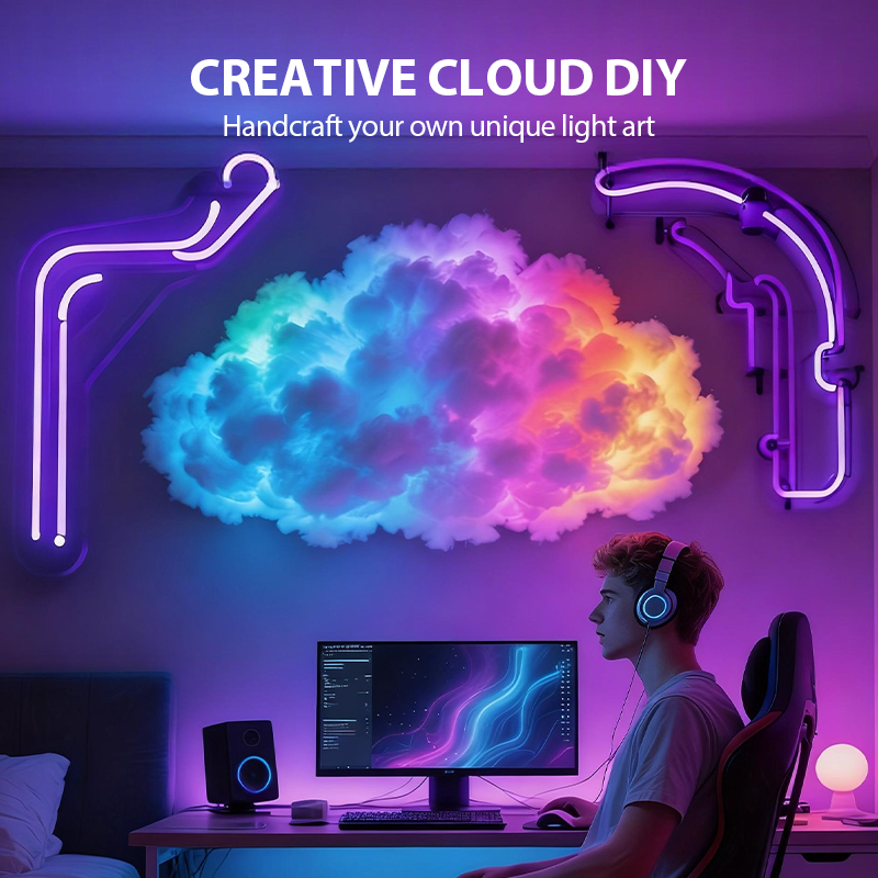 📢📢50% DE RÉDUCTION✨Lampe décorative LED Thundercloud alimentée par USB🌈☁️