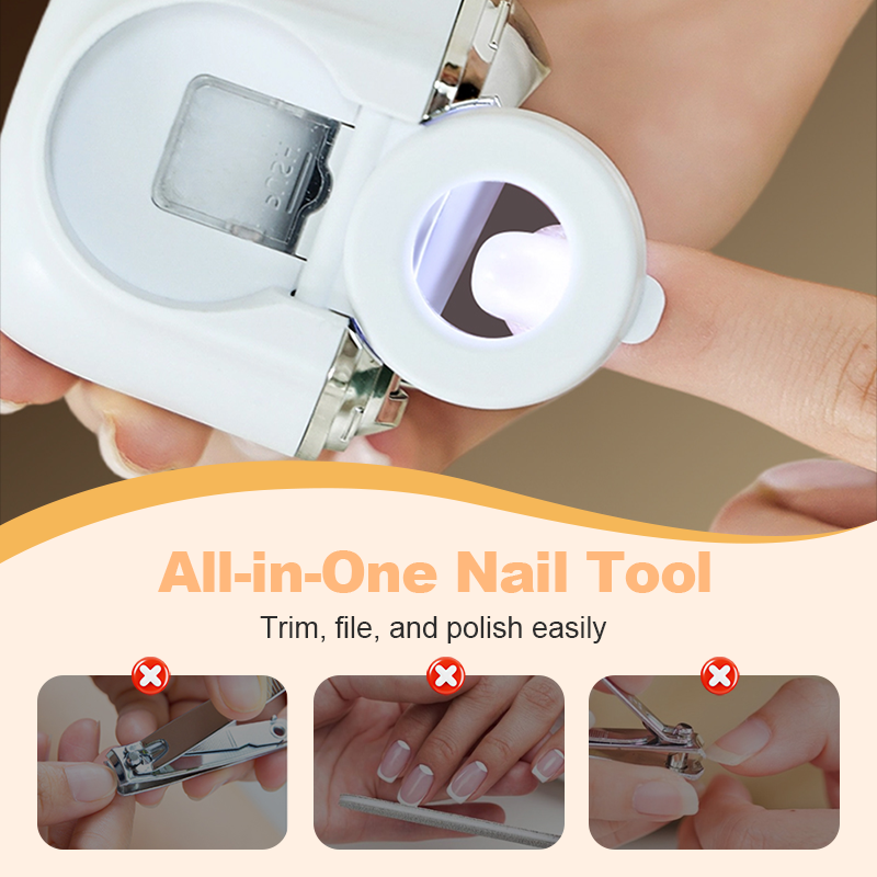 ⏳Spécial à durée limitée⏰Coupe-ongles électrique avec lampe💅