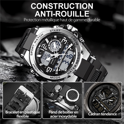 🔥VENTE LIMITÉE 50 % DE RÉDUCTION🔥Montre de Sport Étanche pour Hommes avec Affichage Lumineux
