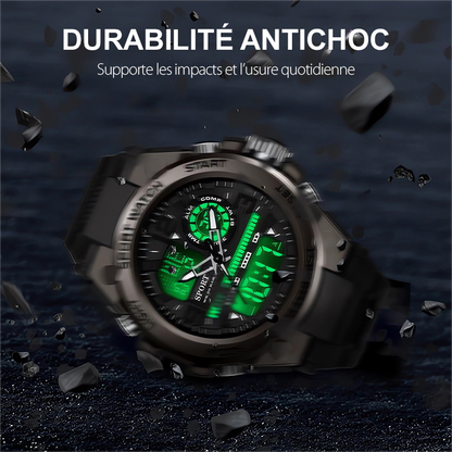 🔥VENTE LIMITÉE 50 % DE RÉDUCTION🔥Montre de Sport Étanche pour Hommes avec Affichage Lumineux