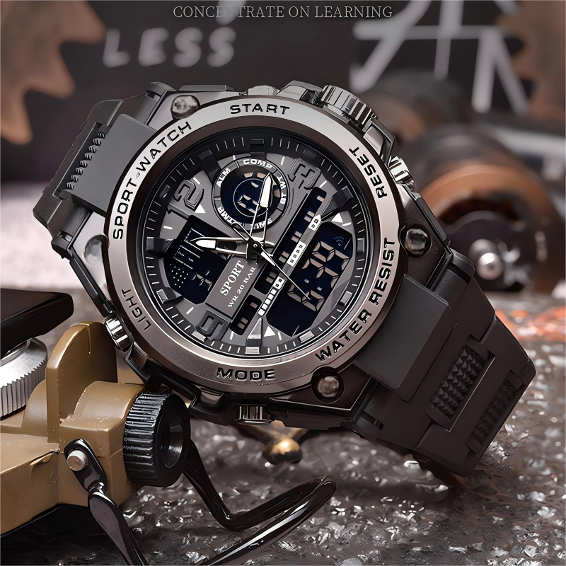 🔥VENTE LIMITÉE 50 % DE RÉDUCTION🔥Montre de Sport Étanche pour Hommes avec Affichage Lumineux