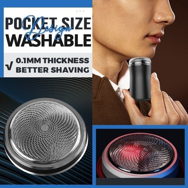 🎉 50 % DE RÉDUCTION ! ✨ Rasoir électrique lavable de poche – IPX7, 60 min d’autonomie & design ultra-compact pour hommes en déplacement 🪒✈️