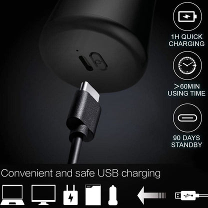 🎉 50 % DE RÉDUCTION ! ✨ Rasoir électrique lavable de poche – IPX7, 60 min d’autonomie & design ultra-compact pour hommes en déplacement 🪒✈️