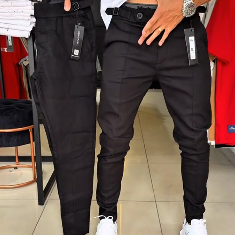 🔥 Soldes de Noël - 50 % de réduction 🎁❤️Herren Slim-Fit Hose mit verstellbarem Bund