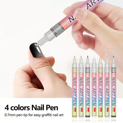🔥VENTE LIMITÉE 50 % DE RÉDUCTION🔥🎄Promotion Exceptionnelle de Noël🎁Kit de 12 Stylos Professionnels pour Nail Art