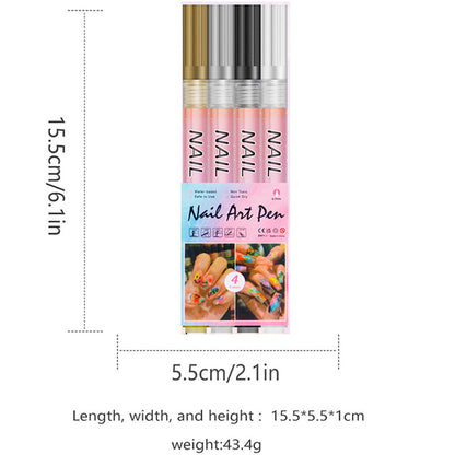 🔥VENTE LIMITÉE 50 % DE RÉDUCTION🔥🎄Promotion Exceptionnelle de Noël🎁Kit de 12 Stylos Professionnels pour Nail Art