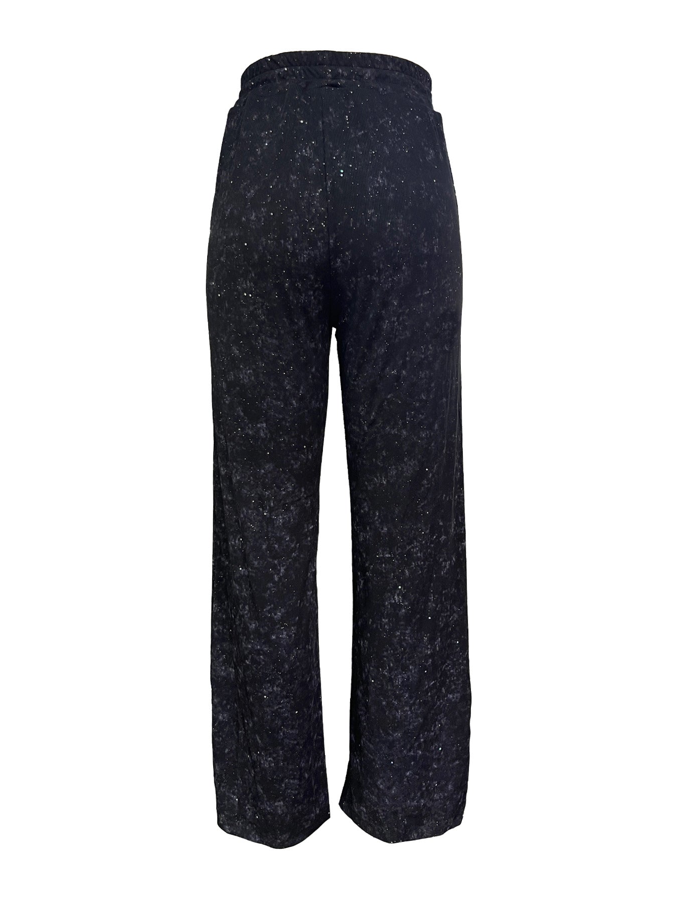 💖 Dernier jour de vente 50% de réduction💃Pantalon large à paillettes pour femme avec taille élastique