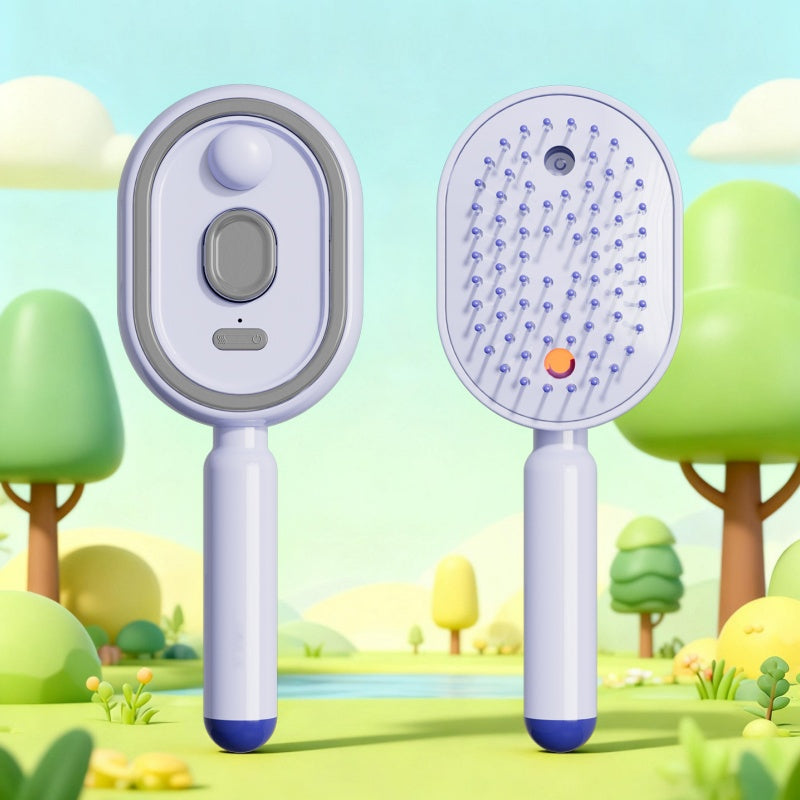 💆‍♀️ 50% DE RÉDUCTION ! 🎉 Brosse Électrique Cheveux – Spray Hydratant, Massage & Lissant Instantané ✨📦