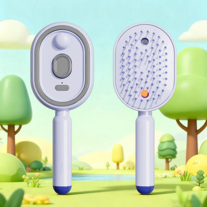 💆‍♀️ 50% DE RÉDUCTION ! 🎉 Brosse Électrique Cheveux – Spray Hydratant, Massage & Lissant Instantané ✨📦