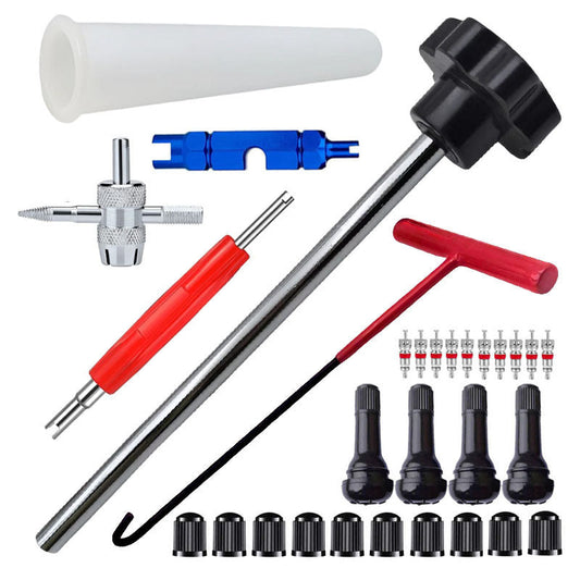 📢📢54% de réduction ! Kit d’outils pour valve de pneu de voiture à changement rapide – Polyvalent & Portable 🔧🚗