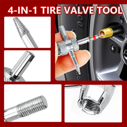 📢📢54% de réduction ! Kit d’outils pour valve de pneu de voiture à changement rapide – Polyvalent & Portable 🔧🚗