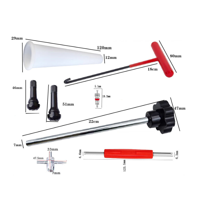 📢📢54% de réduction ! Kit d’outils pour valve de pneu de voiture à changement rapide – Polyvalent & Portable 🔧🚗