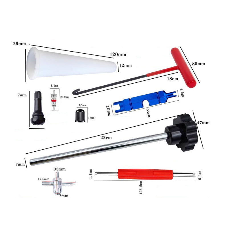 📢📢54% de réduction ! Kit d’outils pour valve de pneu de voiture à changement rapide – Polyvalent & Portable 🔧🚗