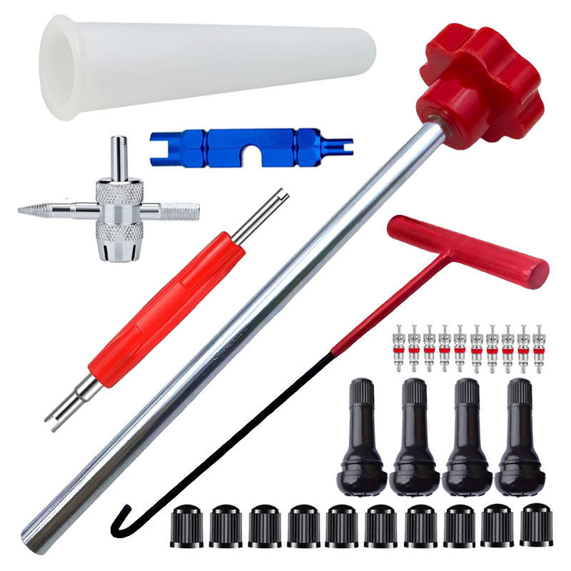📢📢54% de réduction ! Kit d’outils pour valve de pneu de voiture à changement rapide – Polyvalent & Portable 🔧🚗