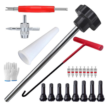 📢📢54% de réduction ! Kit d’outils pour valve de pneu de voiture à changement rapide – Polyvalent & Portable 🔧🚗