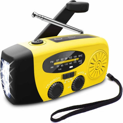 🆘 Sécurité Ultime Autonome - Radio de Survie Multifonction Solaire & Manivelle - Lampe Torche, Chargeur USB, Alerte