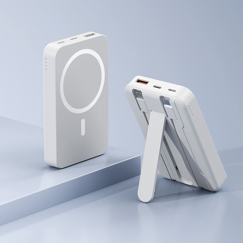 🔋🧲 PROMO FLASH 50% ! Batterie Externe Magnétique MagSafe – Support Intégré, Recharge Rapide 15W-22,5W, 10000/20000mAh, 4 Couleurs, Idéale iPhone & Android 📱