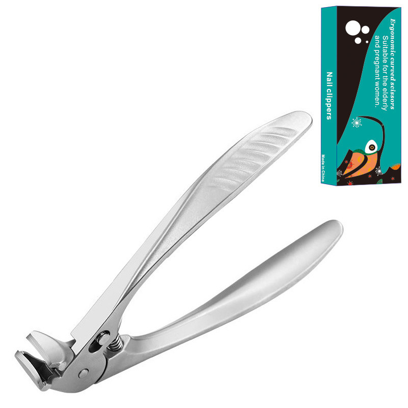 📢📢60 % DE RÉDUCTION MAINTENANT ✨🔥Coupe-ongles courbé en acier inoxydable – Ergonomique et facile à utiliser pour les seniors