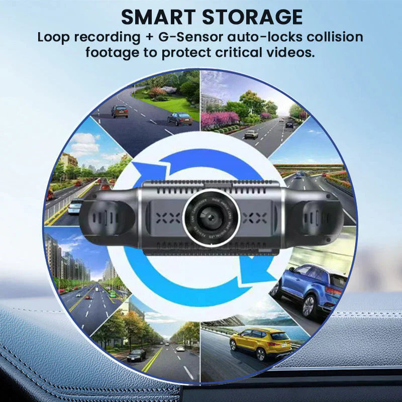 🔥🚗 SOLDE 2026 -50% ! Kit Caméra de Stationnement 360° Eagle Eye – 4 Caméras, Écran Quad, 1080P, Wi-Fi, Détection Choc, Aide au Stationnement 🛡️