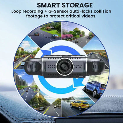 🔥🚗 SOLDE 2026 -50% ! Kit Caméra de Stationnement 360° Eagle Eye – 4 Caméras, Écran Quad, 1080P, Wi-Fi, Détection Choc, Aide au Stationnement 🛡️