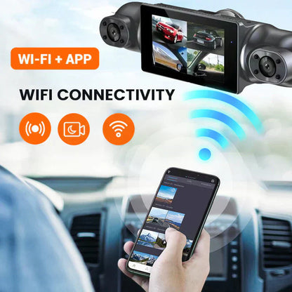 🔥🚗 SOLDE 2026 -50% ! Kit Caméra de Stationnement 360° Eagle Eye – 4 Caméras, Écran Quad, 1080P, Wi-Fi, Détection Choc, Aide au Stationnement 🛡️