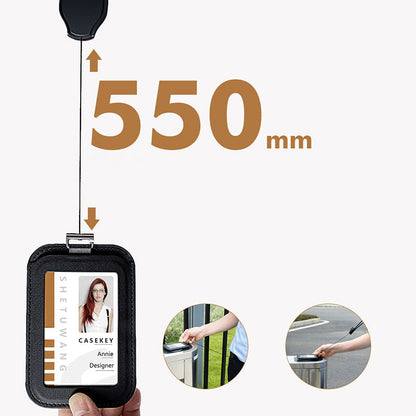 📢📢50% DE RÉDUCTION !! ⏰Porte-badge d'identification rétractable avec cordon