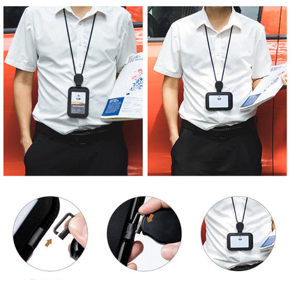 📢📢50% DE RÉDUCTION !! ⏰Porte-badge d'identification rétractable avec cordon