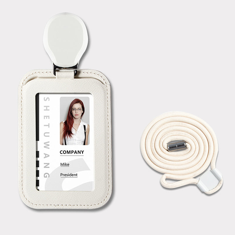 📢📢50% DE RÉDUCTION !! ⏰Porte-badge d'identification rétractable avec cordon