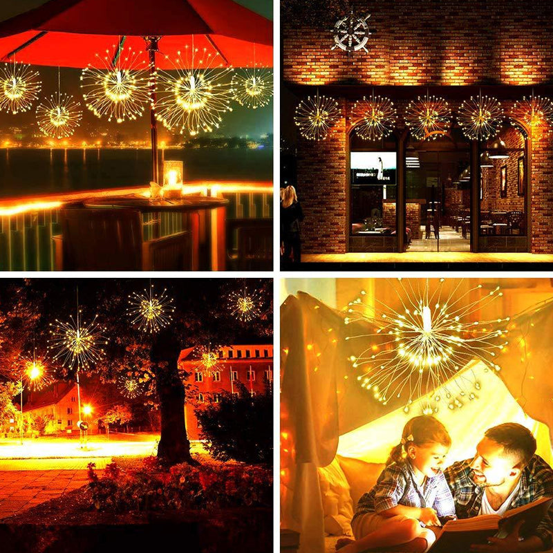 🎆60 % DE RÉDUCTION ! 💡 Guirlande lumineuse LED en fil de cuivre effet feux d'artifice – Fil de cuivre flexible, lumière chaude et éclairage décoratif pour vos fêtes ✨