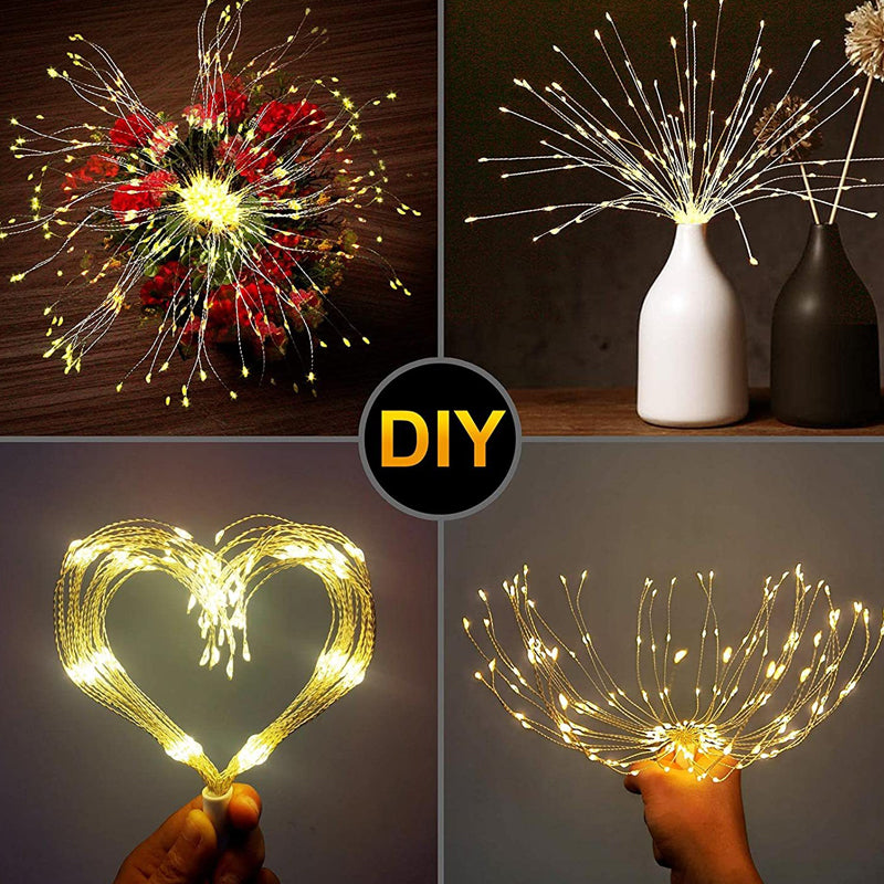🎆60 % DE RÉDUCTION ! 💡 Guirlande lumineuse LED en fil de cuivre effet feux d'artifice – Fil de cuivre flexible, lumière chaude et éclairage décoratif pour vos fêtes ✨