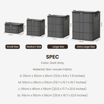 🧺 50 DE RÉDUCTION MAINTENANT !🛏️ Housse de protection pour couette et linge de lit – Grande capacité, tissu non tissé résistant et design pliable 🌿