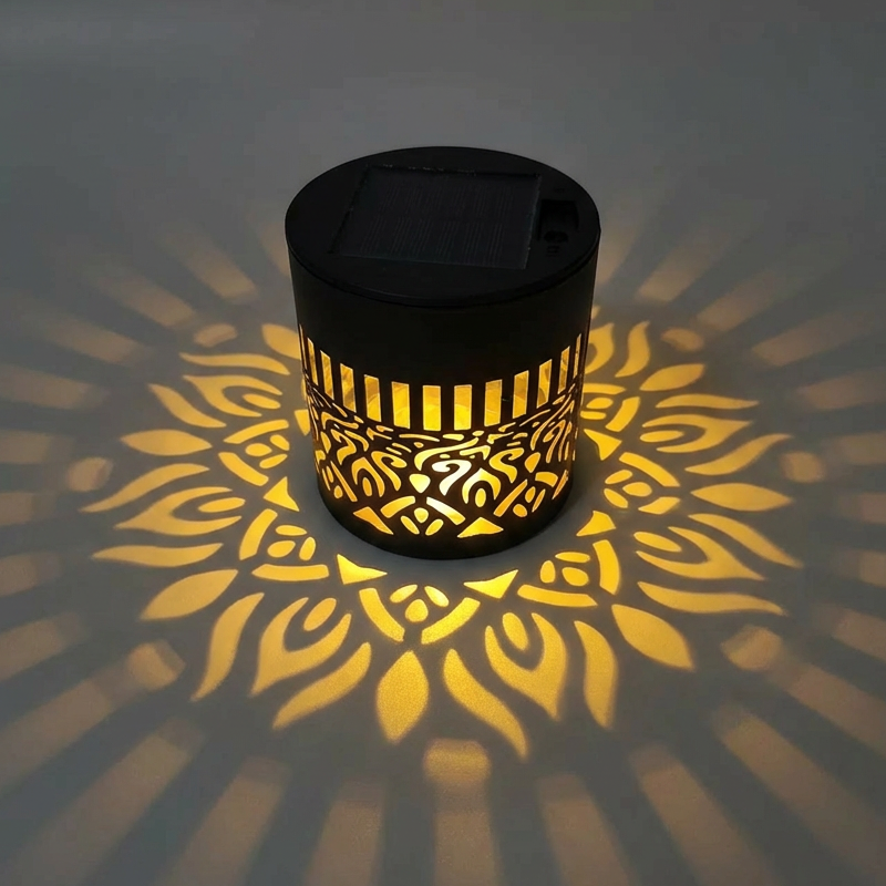 🌞 55 % DE RÉDUCTION MAINTENANT ! 🌀 Lampe solaire mandala – Projection de motifs époustouflants, design 2 en 1 pour sol et mur, étanche IP65, allumage/extinction automatique 🌿
