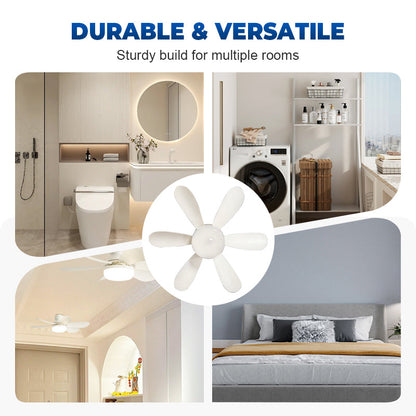 🌬️🏠 DERNIER JOUR 55% ! Ventilateur Plafond 2-en-1 avec LED – 3 Couleurs de Lumière, 4 Vitesses, Télécommande, Installation Facile, Parfait pour Petites Pièces 💡