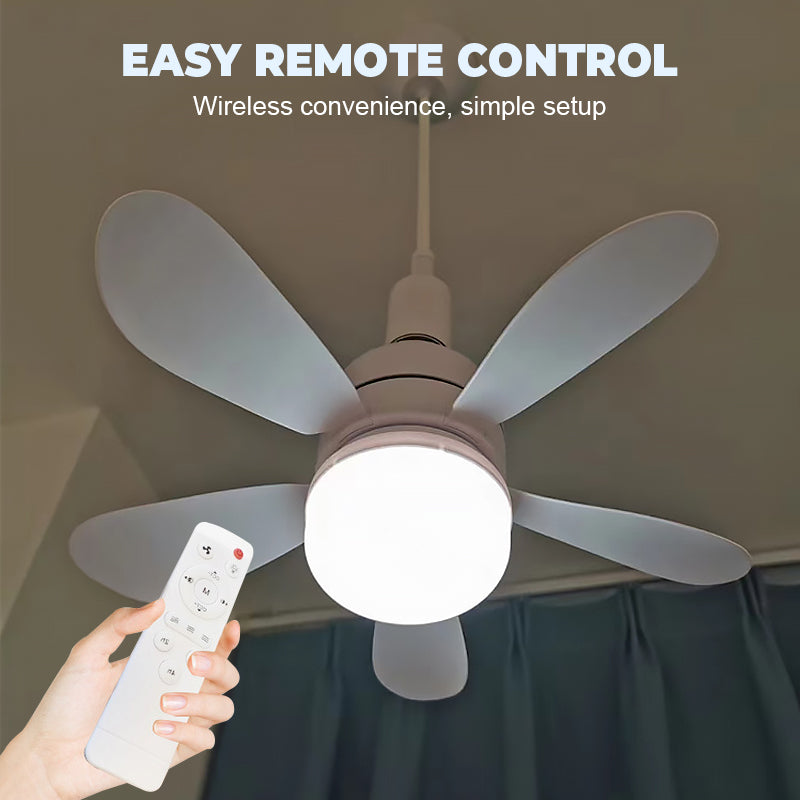 🌬️🏠 DERNIER JOUR 55% ! Ventilateur Plafond 2-en-1 avec LED – 3 Couleurs de Lumière, 4 Vitesses, Télécommande, Installation Facile, Parfait pour Petites Pièces 💡