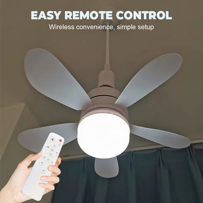 🌬️🏠 DERNIER JOUR 55% ! Ventilateur Plafond 2-en-1 avec LED – 3 Couleurs de Lumière, 4 Vitesses, Télécommande, Installation Facile, Parfait pour Petites Pièces 💡