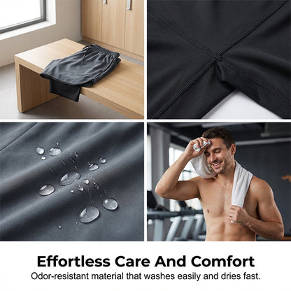 🏃‍♂️50% de réduction 👖 Collant de running 2-en-1 avec short pour homme – Respirant, anti-frottement & poche pour téléphone – parfait pour le sport 📱