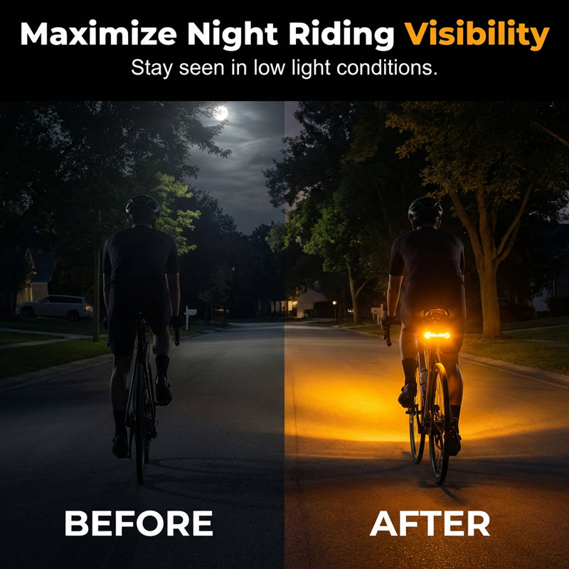 🔦 Clignotant Sans Fil pour Vélo – Rechargeable, Étanche & Parfait pour Plus de Sécurité la Nuit 💡
