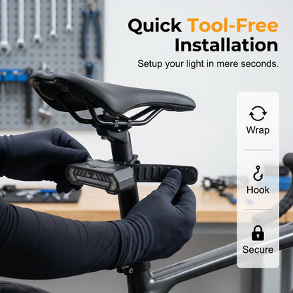 🔦 Clignotant Sans Fil pour Vélo – Rechargeable, Étanche & Parfait pour Plus de Sécurité la Nuit 💡