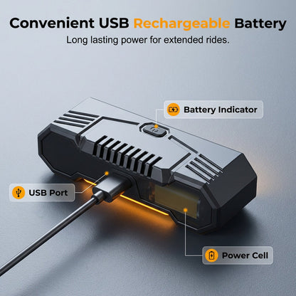 🔦 Clignotant Sans Fil pour Vélo – Rechargeable, Étanche & Parfait pour Plus de Sécurité la Nuit 💡