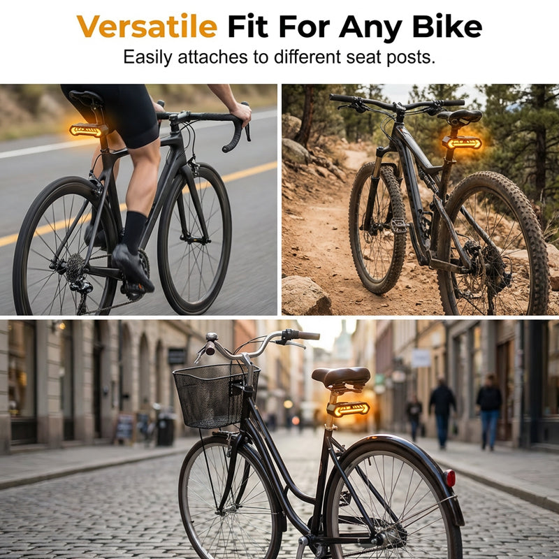 🔦 Clignotant Sans Fil pour Vélo – Rechargeable, Étanche & Parfait pour Plus de Sécurité la Nuit 💡