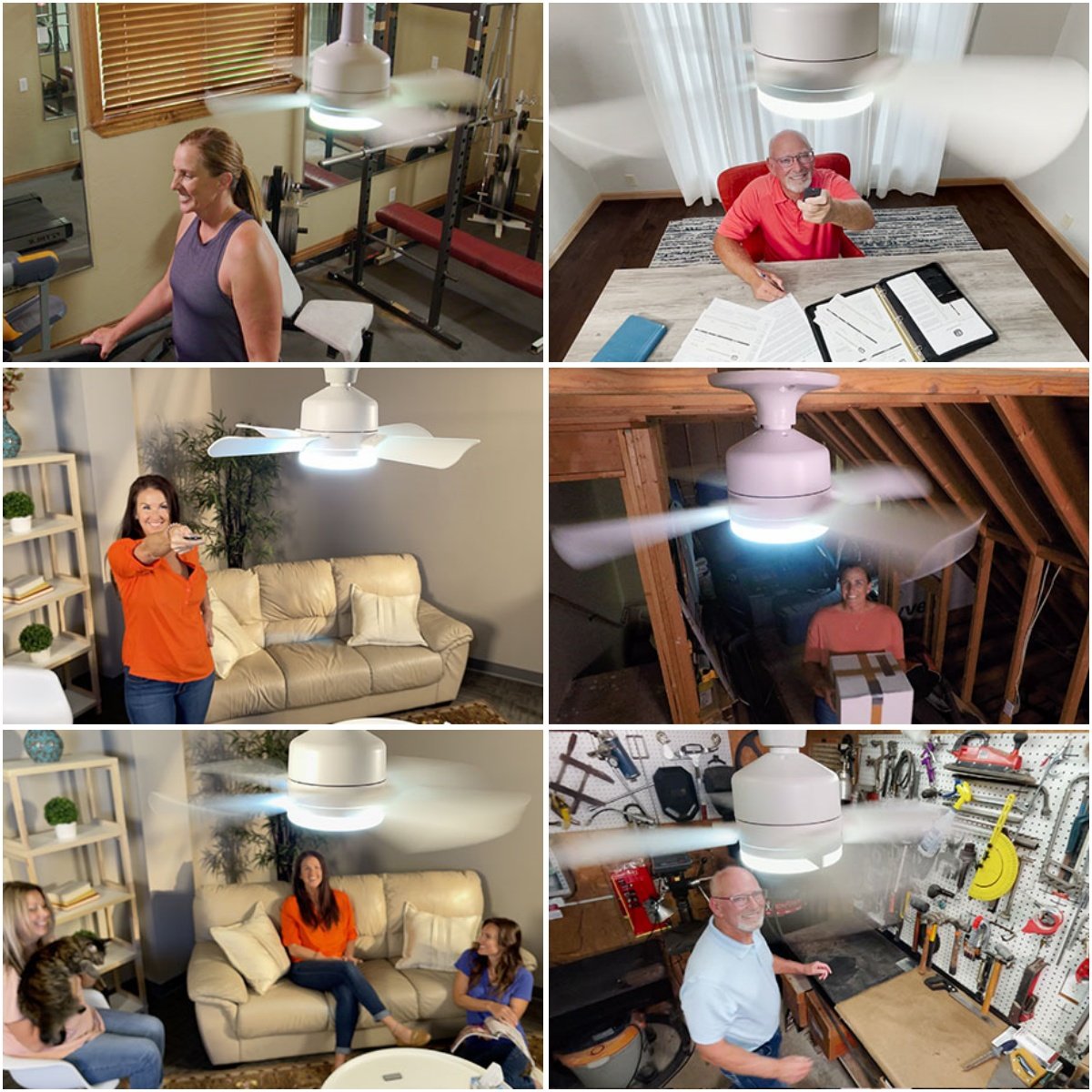 💨 50 % de réduction ! 💡 Ventilateur suspendu portable 2-en-1 avec télécommande — Idéal pour la chambre, le bureau et les voyages 🏠