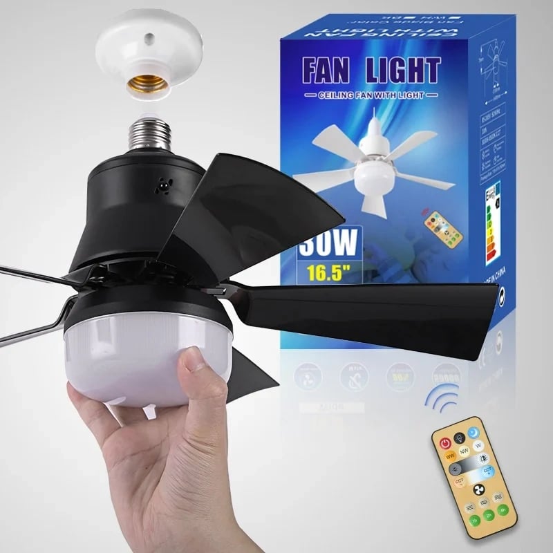 💨 50 % de réduction ! 💡 Ventilateur suspendu portable 2-en-1 avec télécommande — Idéal pour la chambre, le bureau et les voyages 🏠